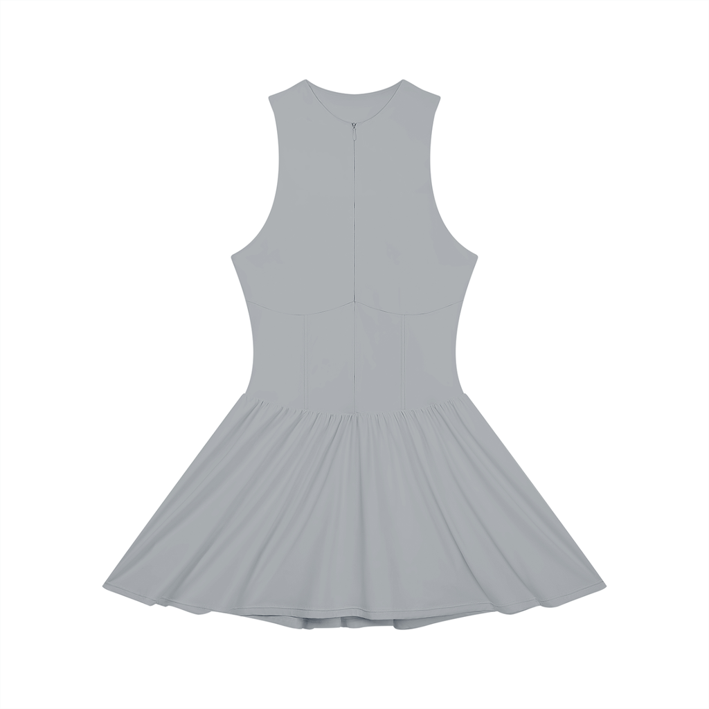 Women’s Fitted Sleeveless Full-Zip Dress