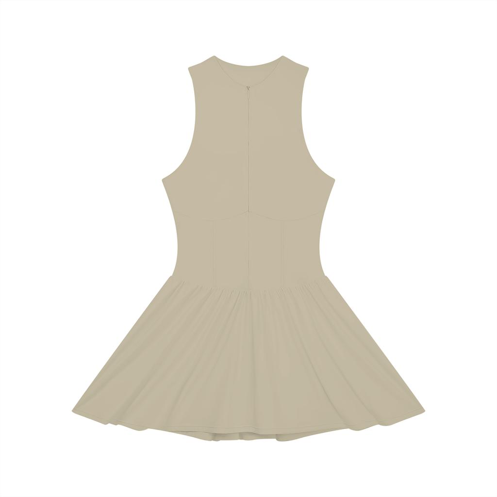 Women’s Fitted Sleeveless Full-Zip Dress