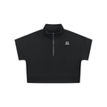 Women's Quarter Zip Crop Sweatshirt