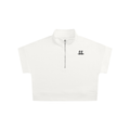 Women's Quarter Zip Crop Sweatshirt