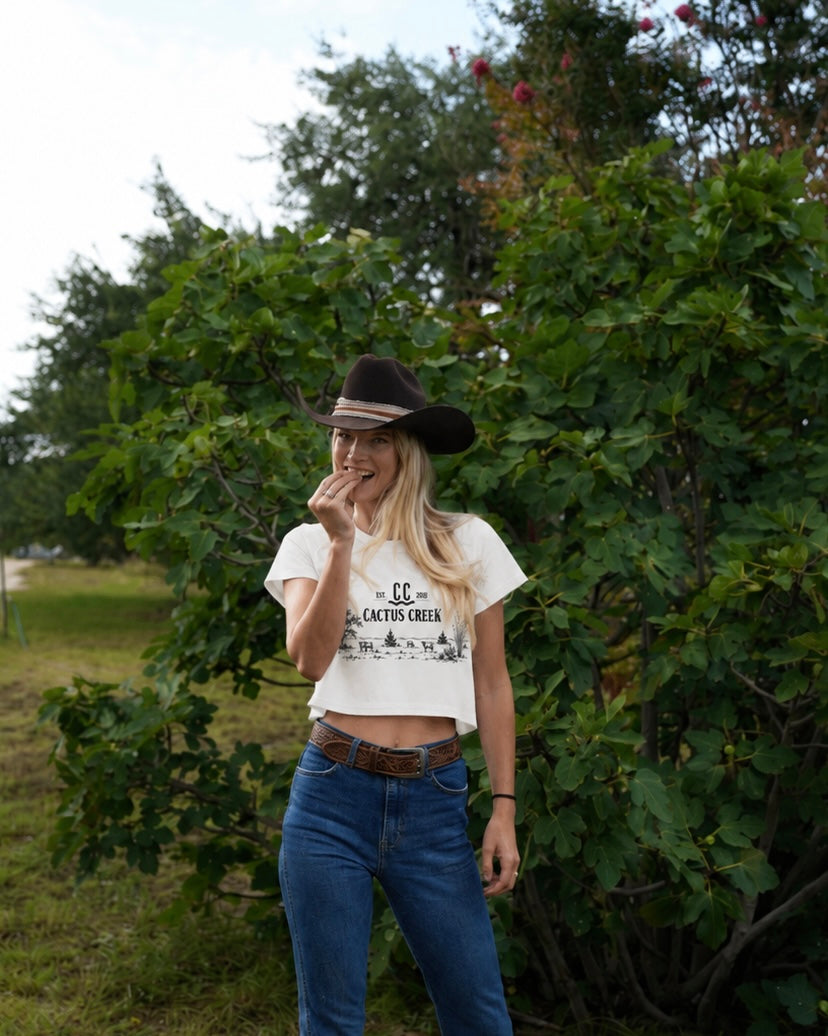 Cactus Creek Cropped Tee